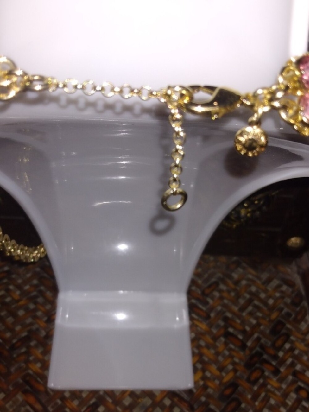 J Crew Pink Crystal Station Long Necklace - Women Jewelry - Picture 3 of 5